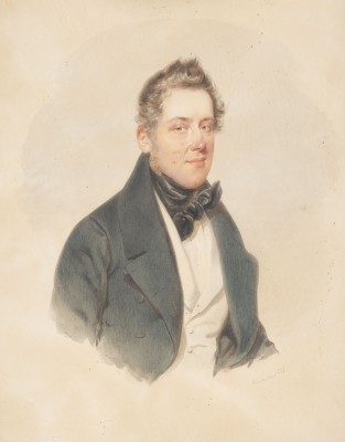 Auktion <br>Portraits eines Ehepaares (1838)