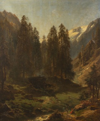 Auktion <br>Begegnung im Zillertal (1872)