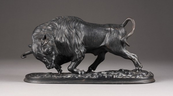 Auction 131<br>AN IRON FIGURE OF A BULL