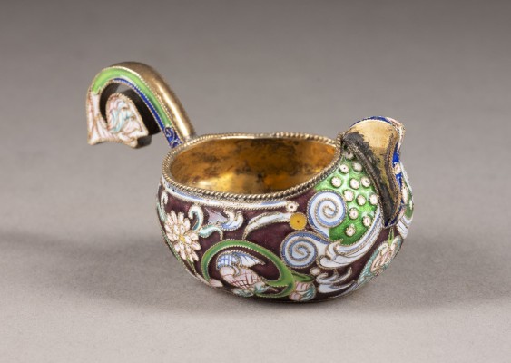 Auction 131<br>A SILVER-GILT AND CLOISONNÉ ENAMEL KOVSH