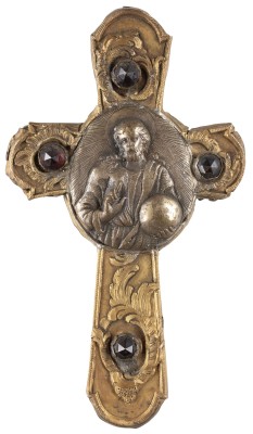 Auktion 131<br>KLEINES KREUZ MIT CHRISTUS DEM WELTENHERRSCHER