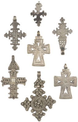 Auction 131<br>A COLLECTION OF SEVEN COPTIC CROSS PENDANTS