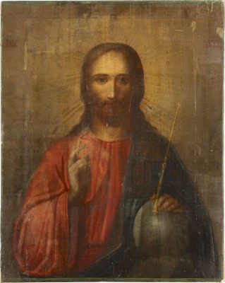 Auction 131<br>AN ICON SHOWING CHRIST THE SAVIOUR