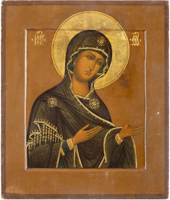 Auction 131<br>A FINE ICON SHOWING THE MOTHER OF GOD FROM A DEISIS