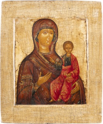 Auction 131<br>AN ICON SHOWING THE SMOLENSKAYA MOTHER OF GOD