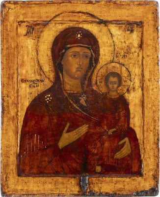 Auction 131<br>AN ICON SHOWING THE SMOLENSKAYA MOTHER OF GOD