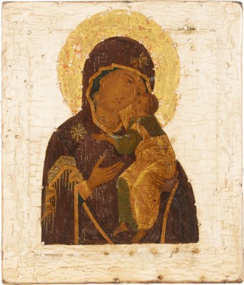 Auction 131<br>AN ICON SHOWING THE MOTHER OF GOD OF YAROSLAVL