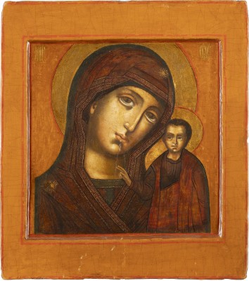 Auction 131<br>A FINE ICON SHOWING THE KAZANSKAYA MOTHER OF GOD