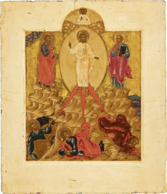 Auction 131<br>A FINE ICON SHOWING THE TRANSFIGURATION OF CHRIST