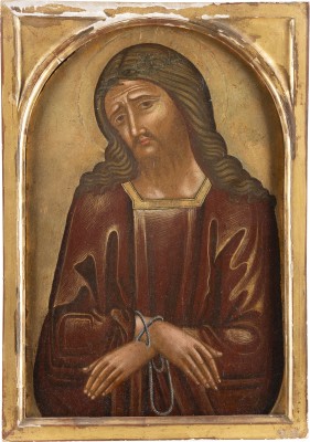 Auction 131<br>A VERY FINE ICON SHOWING CHRIST CROWNED WITH THORNS (ECCE HOMO)