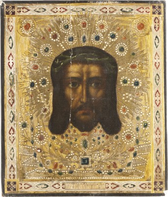 Auction 131<br>A SIGNED ICON SHOWING THE MANDYLION