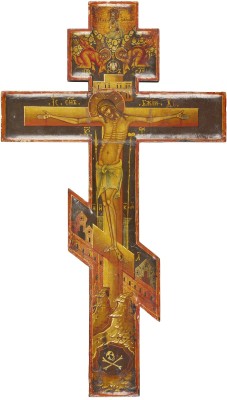 Auction 131<br>A FINELY PAINTED CRUCIFIX