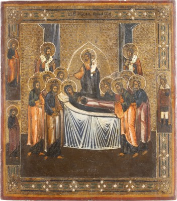 Auction 131<br>AN ICON THE DORMITION OF THE MOTHER OF GOD