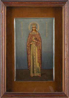 Auction 131<br>AN ICON SHOWING THE MARTYR SAINT ALEXANDRA