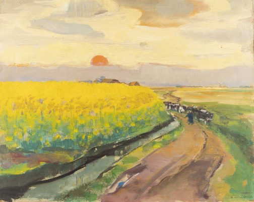 Auction 134<br>KORNFELD MIT SONNENUNTERGANG