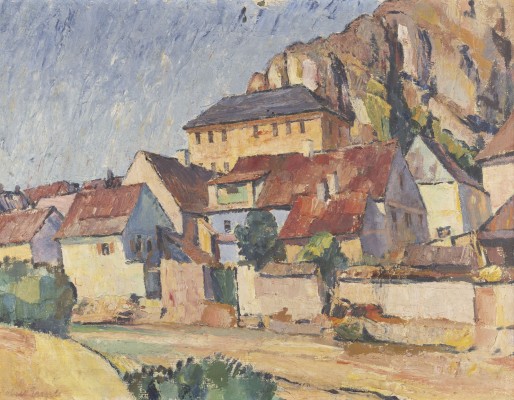 Auktion 134<br>STADT VOR FELSEN ('KALLMÜNZ MIT DEM BUNTEN HAUS'). 1921