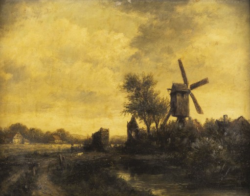 Auction 134<br>LANDSCHAFT MIT WINDMÜHLE