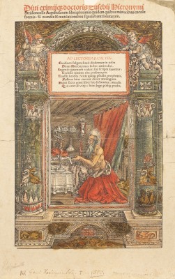 Auction 134<br>'DER HEILIGE HIERONYMUS IN SEINER ZELLE' (TITELBLATTILLUSTRATION)