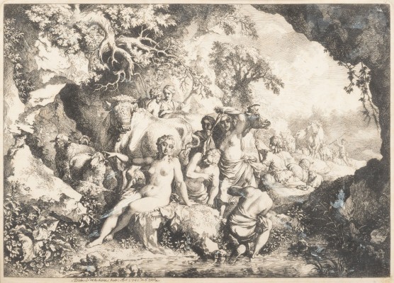 Auction 134<br>DIE BADENDEN NYMPHEN IN DER FELSENGROTTE (1741)