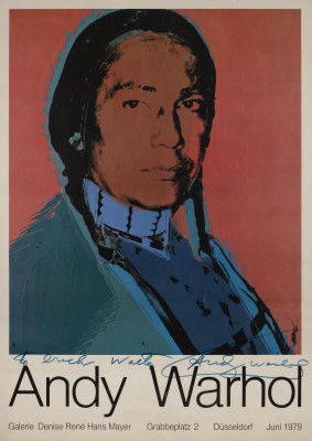 Auktion 133<br>SIGNIERTES PLAKAT 'THE AMERICAN INDIAN (RUSSELL MEANS)' (1979)