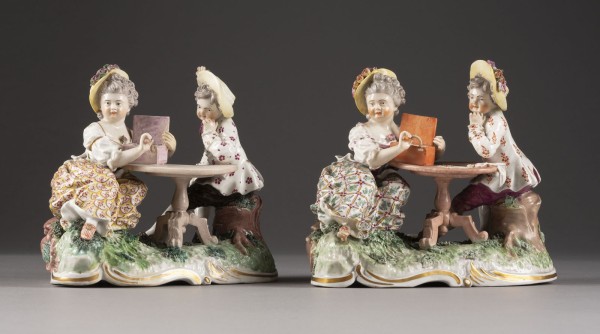 Auction 137<br>ZWEI FIGURENGRUPPEN 'KINDER MIT MUSIKAUTOMAT'