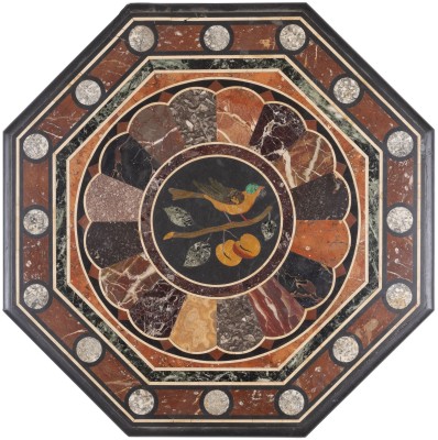 Auktion 137<br>PIETRA-DURA-TISCHPLATTE