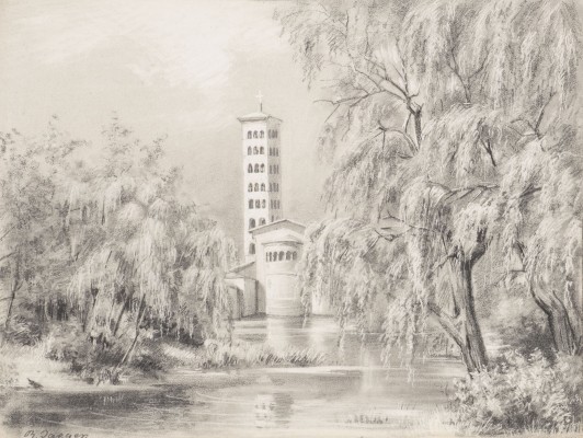 Auction 137<br>FRIEDENSKIRCHE IN SANSSOUCI, POTSDAM (um 1851)