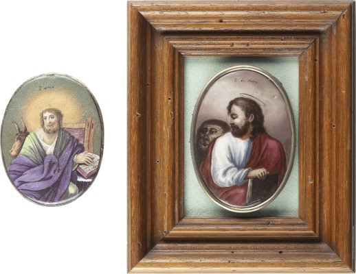 Auction 138<br>ZWEI FINIFTI MIT DEN EVANGELISTEN MARKUS UND LUKAS