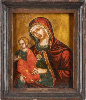 Auktion 138<br>KLEINE IKONE MIT DER MADRE DELLA CONSOLAZIONE