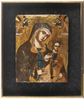 Auction 138<br>GROSSE IKONE MIT DER MADRE DELLA CONSOLAZIONE