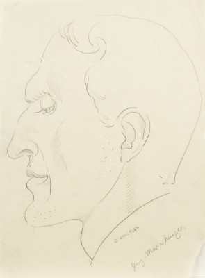 Auktion 140<br>KONVOLUT VON DREI ZEICHNUNGEN ('GEORG MARIA KÜNZLER'; FRAUENPORTRAIT) (C. 1920)