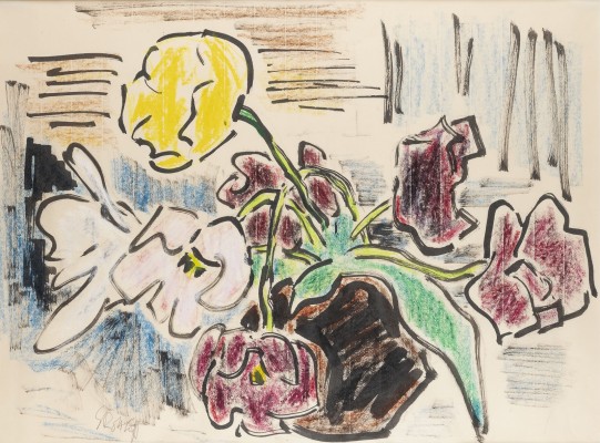 Auktion 140<br>OHNE TITEL (TULPEN IN VASE) (C. 1960ER JAHRE)