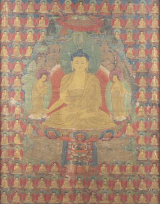 Auktion 139<br>EIN THANGKA VON SHAYKAMUNI