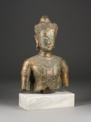 Auktion 139<br>EINE BÜSTE VON BUDDHA AUS BRONZE