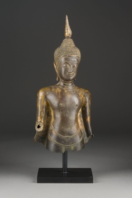 Auktion 139<br>EINE BÜSTE VON BUDDHA AUS BRONZE