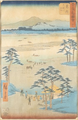 Auction 139<br>UTAGAWA HIROSHIGE, MITSUKE TENRYUGAWA FUNEWATASHI