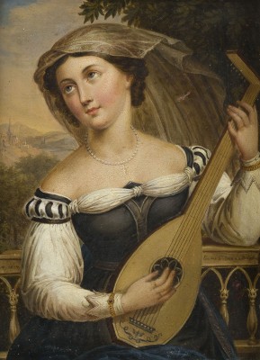 Auction 141<br>LAUTENSPIELERIN (EMMA DATERIA). 1834