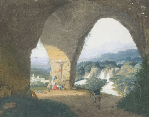 Auction 141<br>AUSSICHT AUS DER GROTTE VON POSILIPPO VON DER SEITE VON NEAPEL