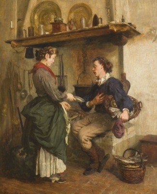 Auction 141<br>GENRESZENE IM INTERIEUR EINER VENEZIANISCHEN KÜCHE. 1872