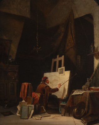 Auktion 141<br>MALER IN SEINEM ATELIER. 1850