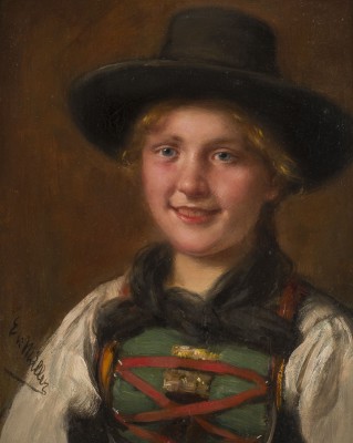 Auction 141<br>PORTRAIT EINES MÄDCHENS IN TRACHT