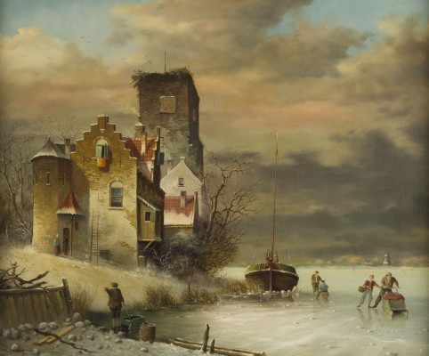 Auction 141<br>NIEDERLÄNDISCHE WINTERLANDSCHAFT