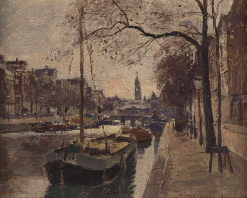 Auktion 141<br>STRAßENANSICHT VON AMSTERDAM. 1913