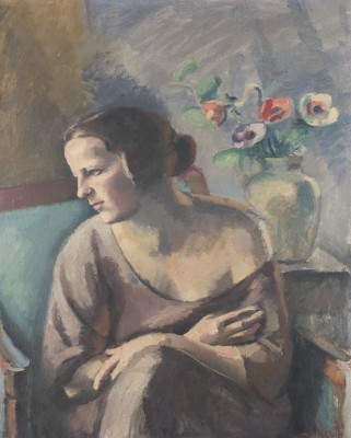 Auktion 141<br>PORTRAIT DER FRAU DES KÜNSTLERS MIT ANEMONEN (1921)