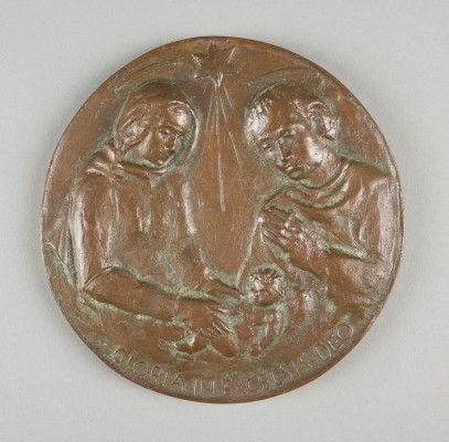 Auktion 141<br>BRONZERELIEF 'DIE HEILIGE FAMILIE'