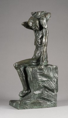 Auction 141<br>Die gefallene Karyatide mit einem Stein (in Anlehnung an eine Figur des Höllentors von Auguste Rodin)