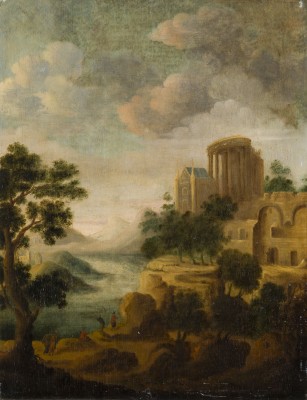 Auction 141<br>CAPRICCIO MIT BLICK AUF EINE TEMPELRUINE