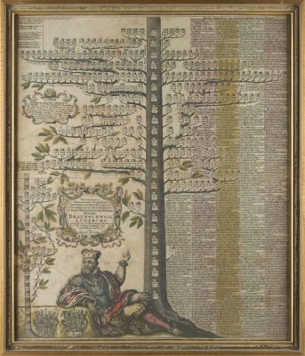 Auction 141<br>'(...) GENEALOGOISCH. STAMMBAUM DES (...) HAUSES BRAUNSCHWEIG LÜNEBURG (...)' (UM 1735)