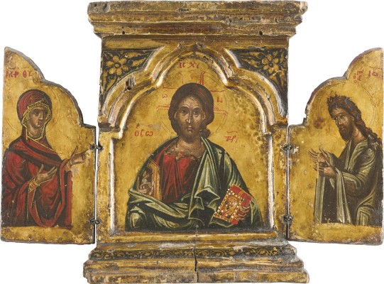 Auction 142<br>KLEINES TRIPTYCHON MIT DEESIS