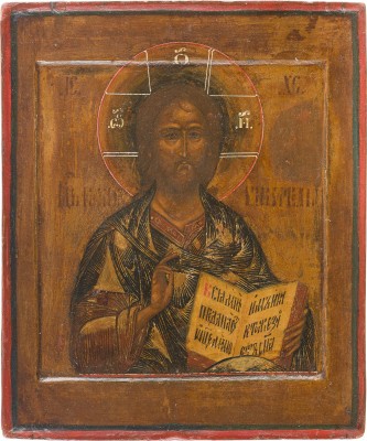 Auction 142<br>IKONE MIT CHRISTUS PANTOKRATOR